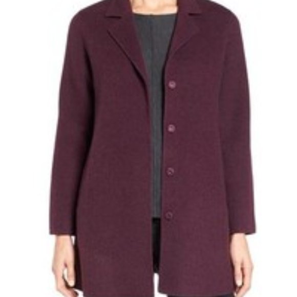 Brand New Eileen Fisher Wool Coat - Picture 1 of 7